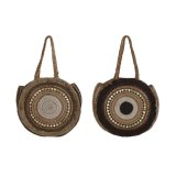 Hndtasker til damer DKD Home Decor Brun Fldefarvet 36 x 11 x 36 cm (2 enheder) #1