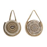 Hndtasker til damer DKD Home Decor Sort Beige Natur 36 x 12 x 36 cm (2 enheder) #1