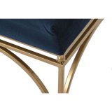 Stol DKD Home Decor Bl Gylden Metal 80 x 40 x 48 cm (2 enheder) #5