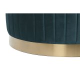 Fodsttte DKD Home Decor Grn Gr Bourgogne Gylden Metal Fljl 80 x 80 x 45 cm #3