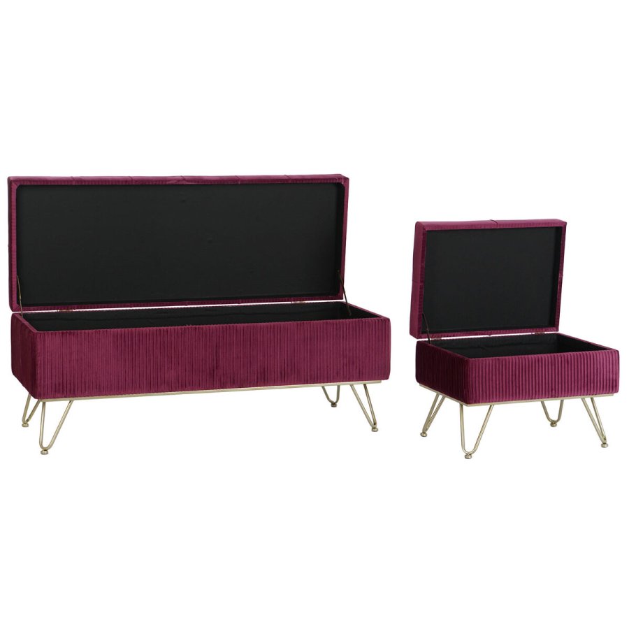 Stol DKD Home Decor 110 x 42 x 44 cm Metal Rdbrun #13