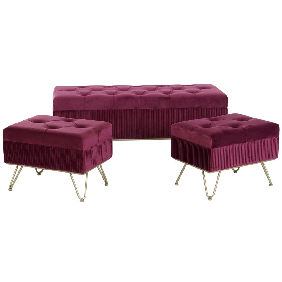 Stol DKD Home Decor 110 x 42 x 44 cm Metal Rdbrun #25