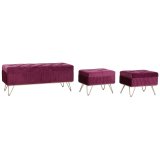 Stol DKD Home Decor 110 x 42 x 44 cm Metal Rdbrun #1