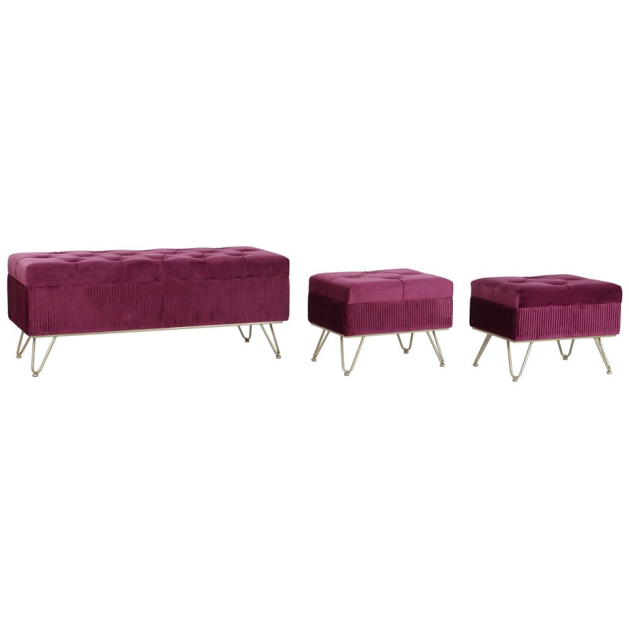 Stol DKD Home Decor 110 x 42 x 44 cm Metal Rdbrun #1