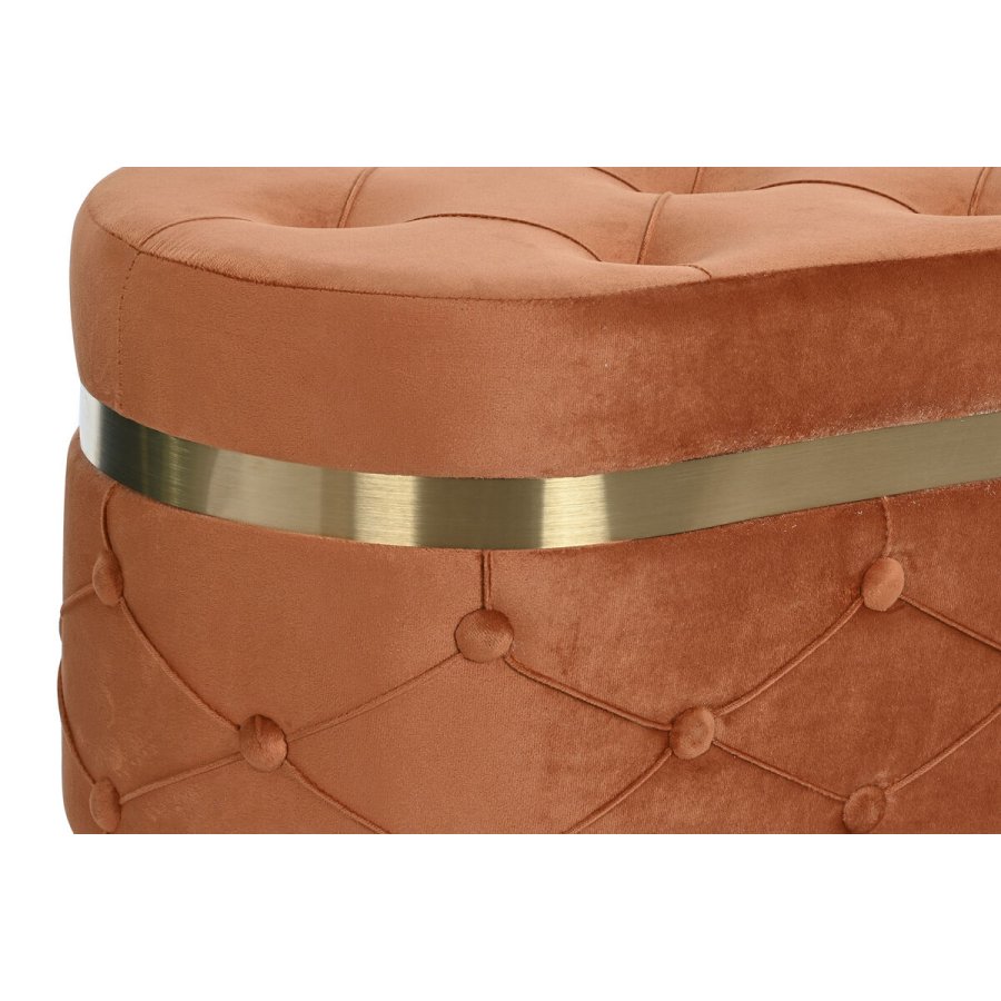 Stol DKD Home Decor Grn Orange Gylden Tr MDF 80 x 47 x 43 cm (2 enheder) #5