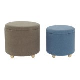 Fodsttte DKD Home Decor Tr Polyester 50 x 50 x 45 cm #1