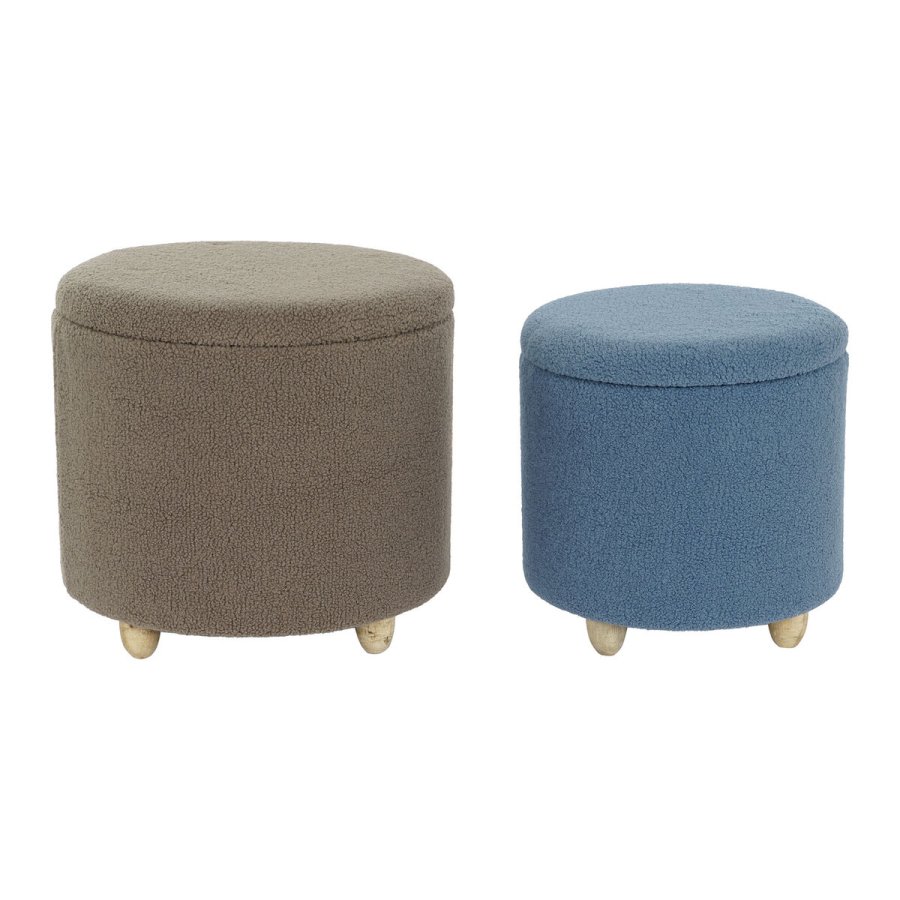 Fodsttte DKD Home Decor Tr Polyester 50 x 50 x 45 cm #1