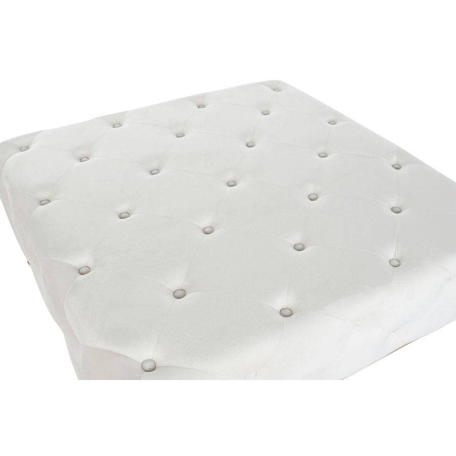 Stol DKD Home Decor Hvid Gylden Metal 100 x 100 x 45 cm #17