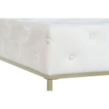 Stol DKD Home Decor Hvid Gylden Metal 100 x 100 x 45 cm #13