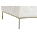 Stol DKD Home Decor Hvid Gylden Metal 100 x 100 x 45 cm #9