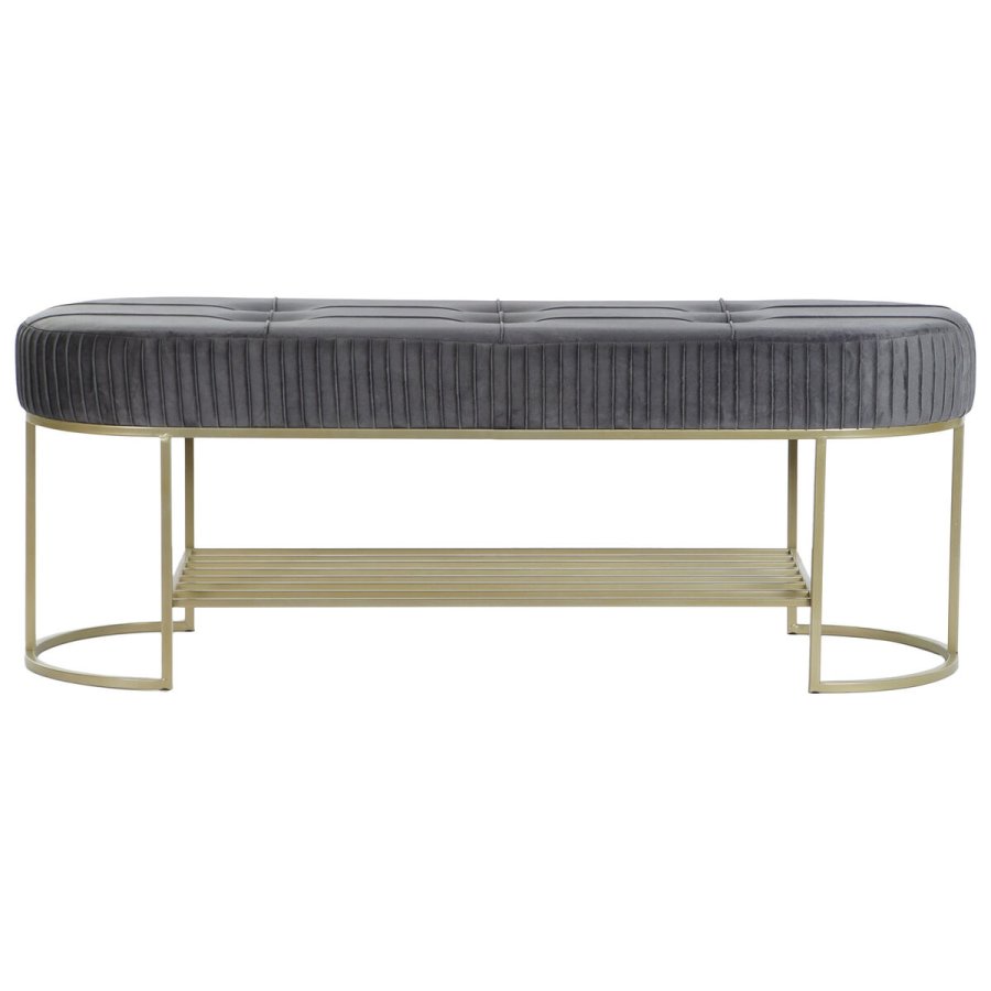 Stol DKD Home Decor Gr Gylden Metal 120 x 40 x 45 cm #5