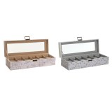 ske til ure DKD Home Decor Bl Lyserd Krystal 33 x 11 x 9 cm (2 enheder) #3