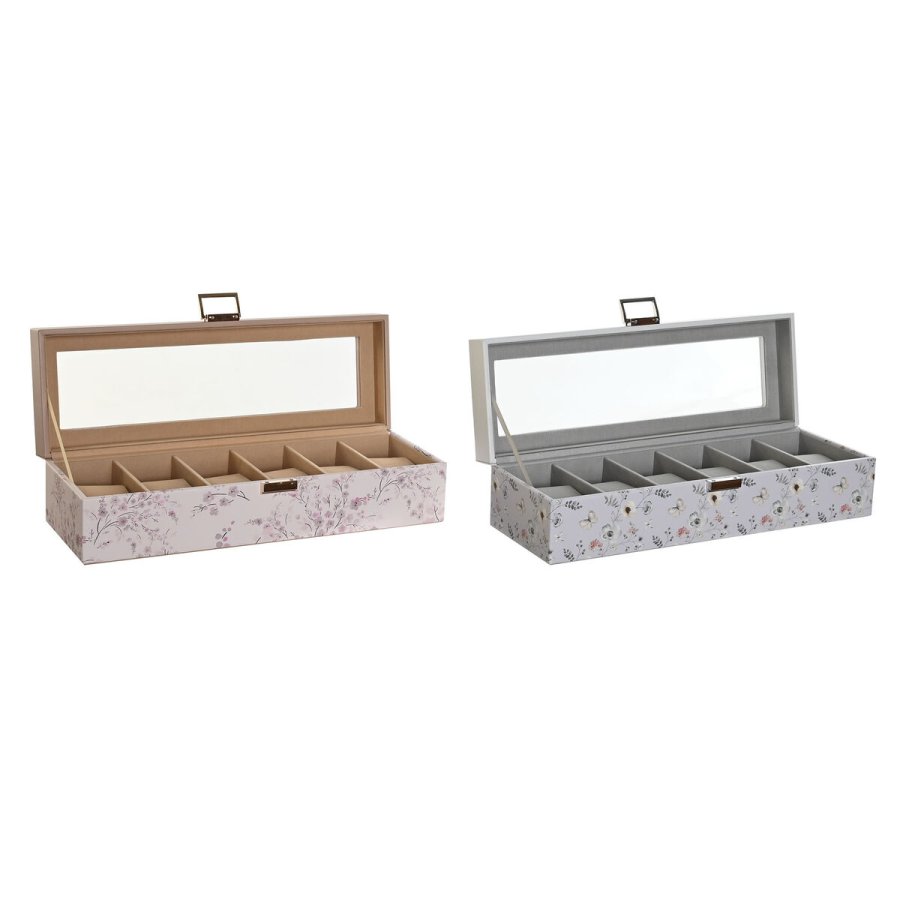ske til ure DKD Home Decor Bl Lyserd Krystal 33 x 11 x 9 cm (2 enheder) #3