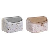 Fjernbetjening holder DKD Home Decor Bl Gr Camel Lyserd 2 enheder #1