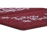 Drmtte DKD Home Decor Hvid Rd PVC Kokosnd Fiber 60 x 40 x 1,5 cm (2 enheder) #5