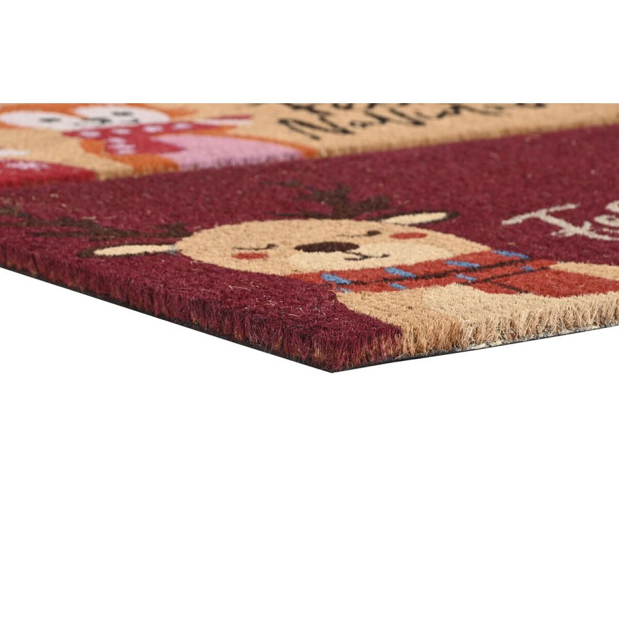 Drmtte DKD Home Decor Rd Multifarvet PVC Kokosnd Fiber 60 x 40 x 1,5 cm (2 enheder) #5