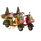 Julepynt DKD Home Decor Gul Rd Motorcykel 17 x 7 x 14,5 cm (2 enheder) #2