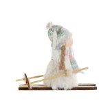 Julepynt DKD Home Decor Hvid Gr Fe 12 x 8 x 10 cm (3 enheder) #5