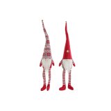 Julepynt DKD Home Decor Hvid Rd Dvrg 10 x 7 x 57 cm (2 enheder) #1