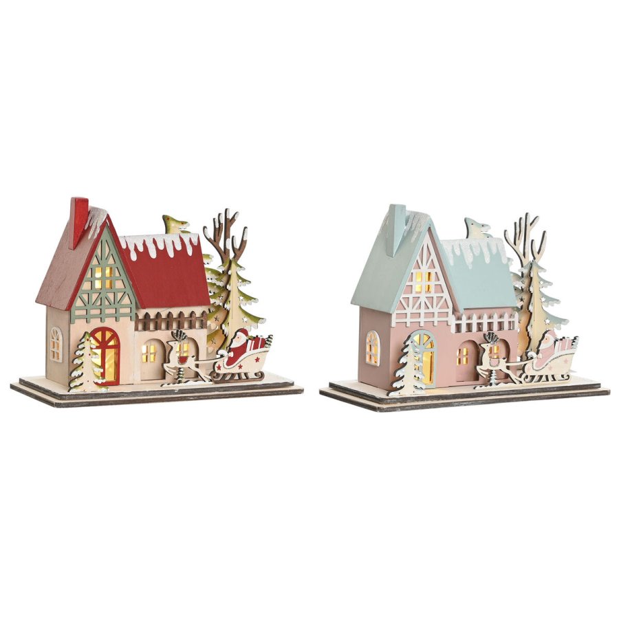 Julepynt DKD Home Decor Rd Lyserd 23,5 x 11 x 20,5 cm (2 enheder) #9