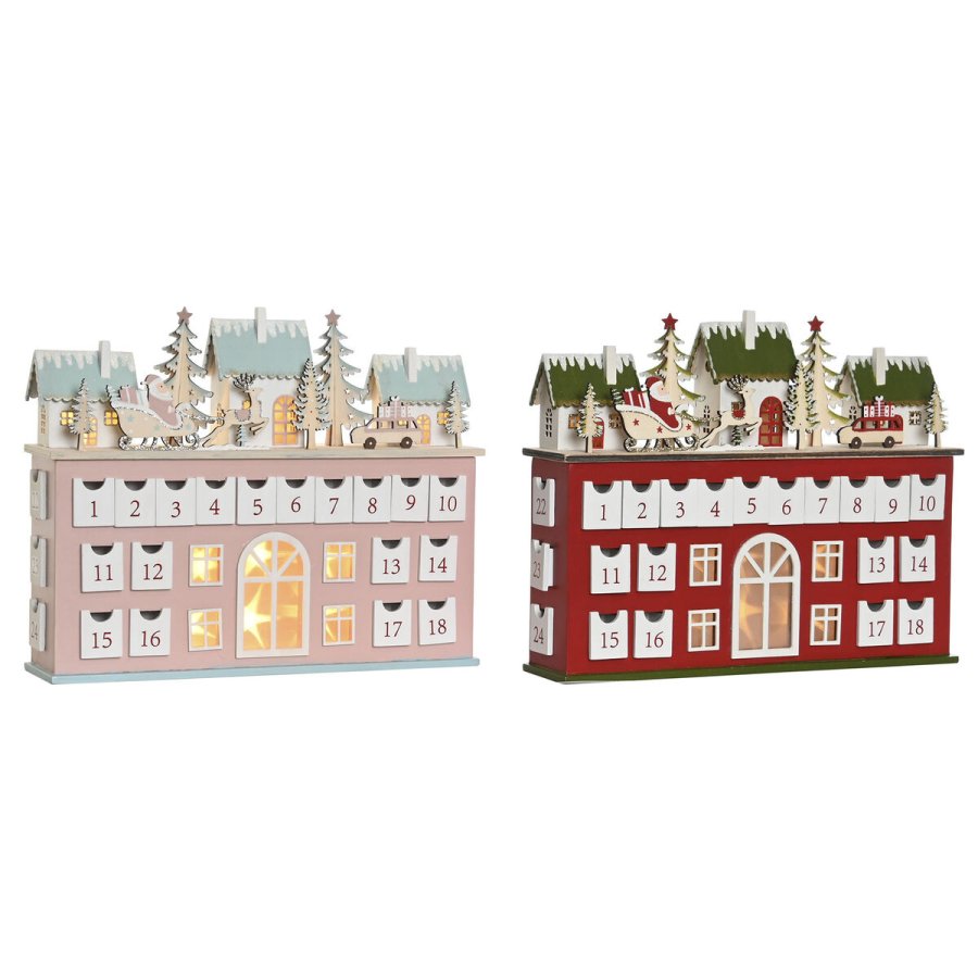 Adventskalender DKD Home Decor Tr 37,5 x 8,5 x 31 cm (2 enheder) #13