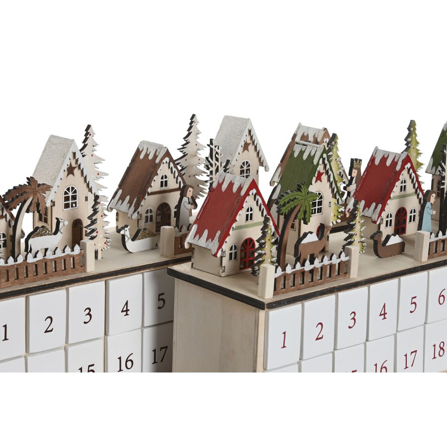 Adventskalender DKD Home Decor Tr 45 x 11 x 23 cm (2 enheder) #17