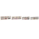 Hngende dekoration DKD Home Decor Rd Pink Tr 23 x 1,5 x 9 cm (6 Dele) (4 enheder) #1