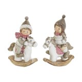 Julepynt DKD Home Decor Multifarvet 8,8 x 4,8 x 12,5 cm (2 enheder) #1
