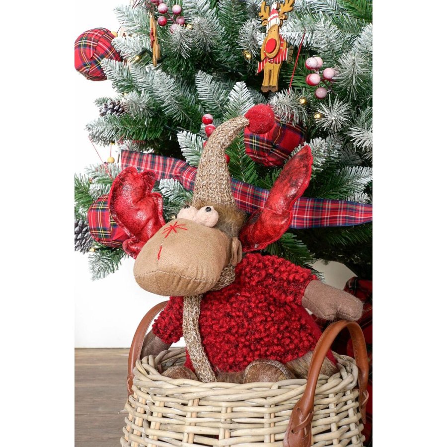 Julepynt DKD Home Decor Rd Gr Rensdyr 27 x 19 x 32 cm (2 enheder) #5