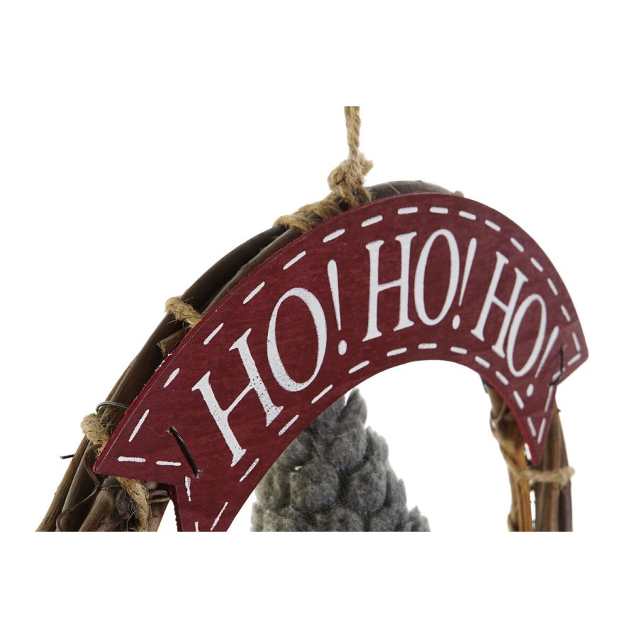 Adventskrans DKD Home Decor Multifarvet Tr 30 x 7 x 46 cm (2 enheder) #13