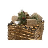 Julepynt DKD Home Decor Natur 25 x 25 x 25 cm (3 Dele) #2