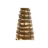 Julepynt DKD Home Decor Hvid Natur 20 x 20 x 80 cm (3 Dele) #2
