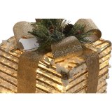 Julepynt DKD Home Decor Hvid Gylden Natur 25 x 25 x 25 cm (3 Dele) #5