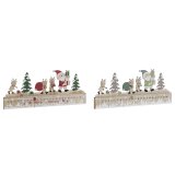 Adventskalender DKD Home Decor Tr MDF 45 x 1 x 19 cm 45 x 2 x 19 cm (2 enheder) #1