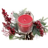 Stearinlys DKD Home Decor Rd Grn 20 x 20 x 9 cm 8 x 8 x 9 cm (2 enheder) #13