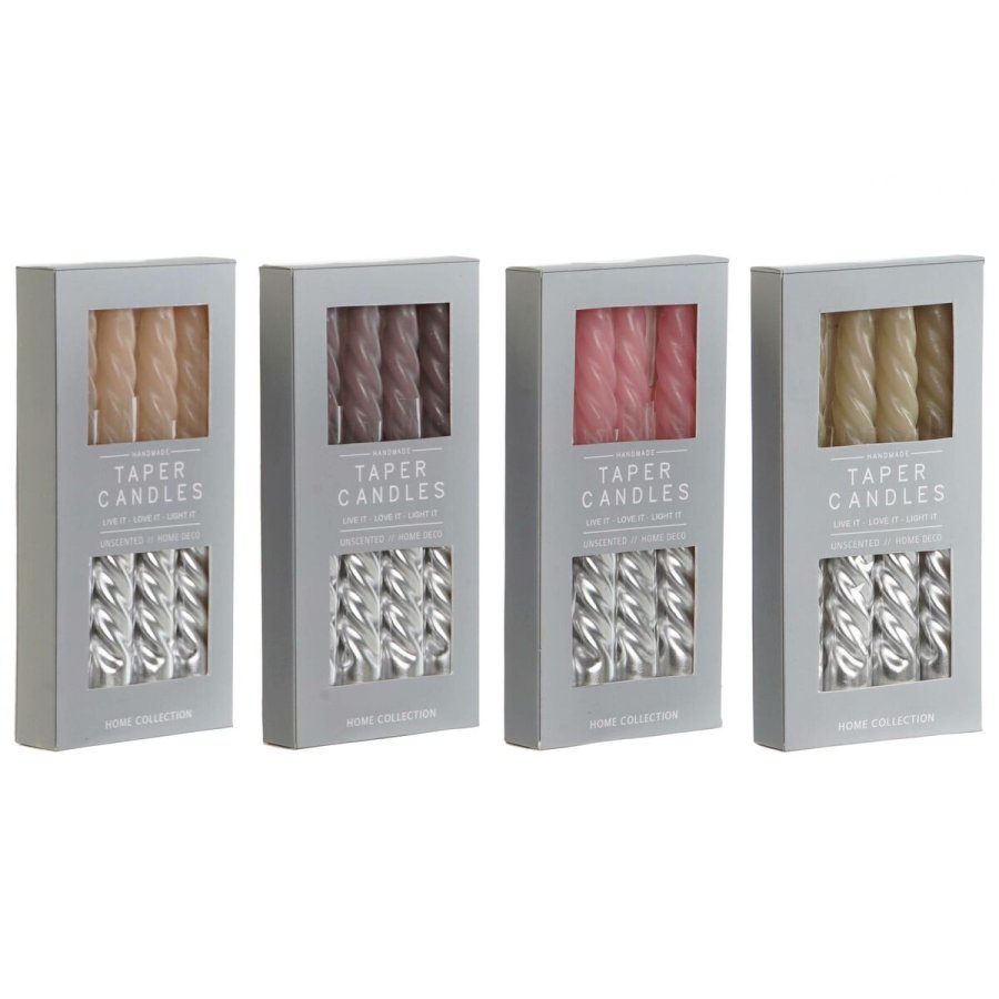 Lys DKD Home Decor To-farvet 2 x 2 x 18,5 cm (4 Dele) (4 enheder) #1