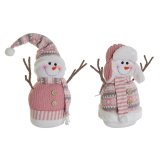 Indretning DKD Home Decor Hvid Brun Pink 30 x 16 x 33 cm (2 enheder) #1