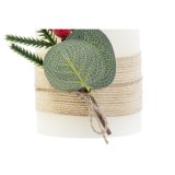 Stearinlys LED DKD Home Decor Hvid 7 x 7 x 12 cm (AA) #2