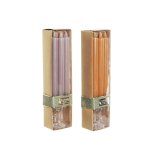 Lys DKD Home Decor Gr Orange Jul 2 x 2 x 20 cm (4 Dele) (2 enheder) #1