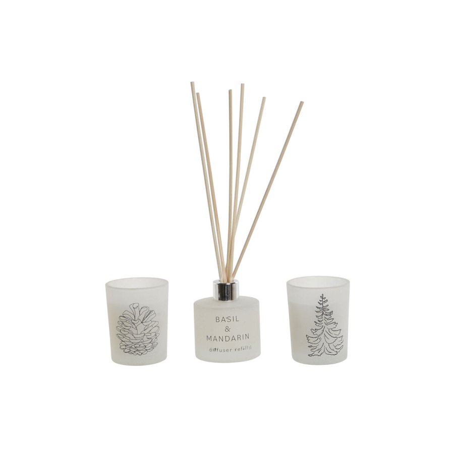 Lys DKD Home Decor Hvid Jul 5 x 5 x 6 cm #1