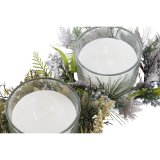 Stearinlys DKD Home Decor Gylden Slvfarvet Jul 21,5 x 21,5 x 8,5 cm (2 enheder) #13