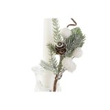 Lys DKD Home Decor Hvid Jul 21 x 10 x 5 cm 2 x 2 x 20 cm (4 Dele) #9
