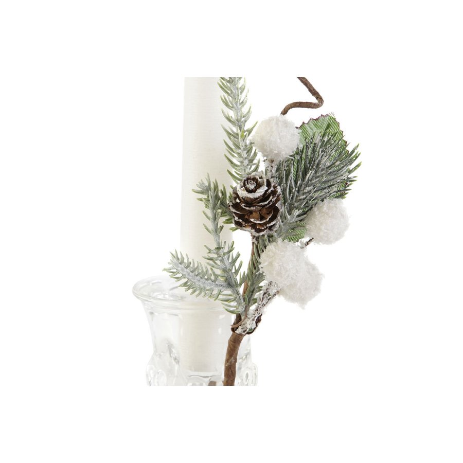 Lys DKD Home Decor Hvid Jul 21 x 10 x 5 cm 2 x 2 x 20 cm (4 Dele) #9