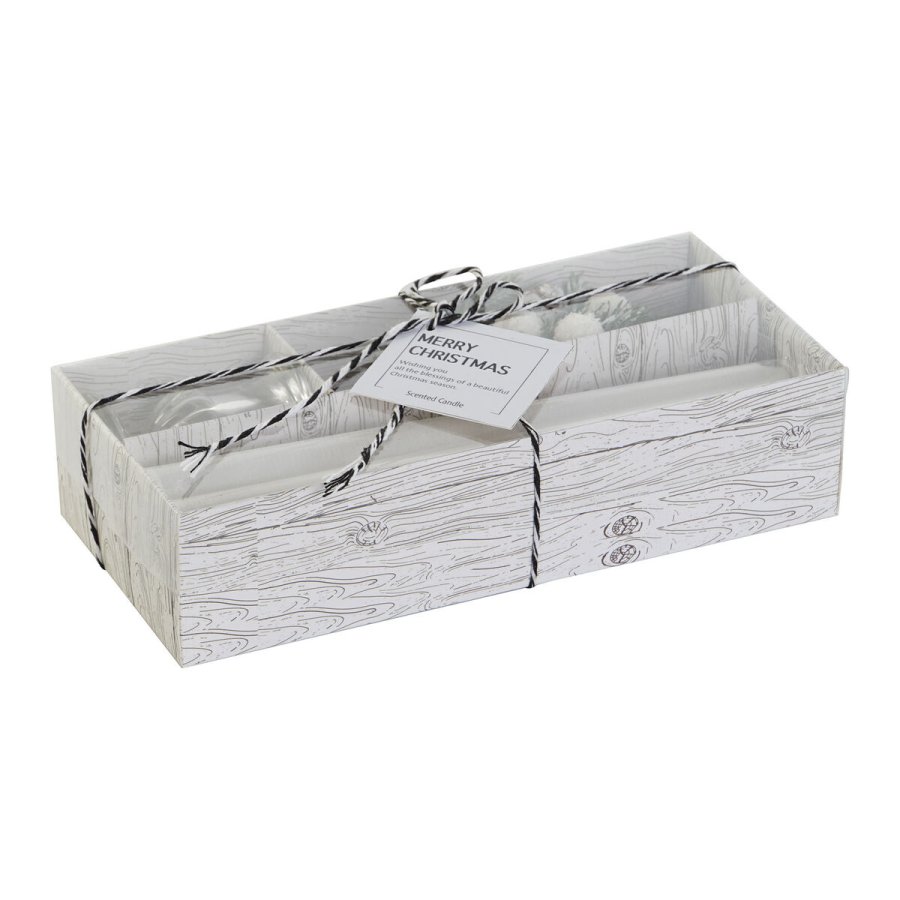 Lys DKD Home Decor Hvid Jul 21 x 10 x 5 cm 2 x 2 x 20 cm (4 Dele) #17