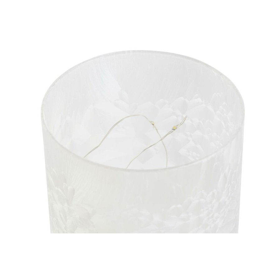 Lysdekoration DKD Home Decor Hvid 10 x 10 x 15 cm #5