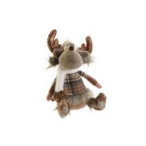 Julepynt DKD Home Decor Brun Rensdyr 14 x 12 x 35 cm (2 enheder) #13