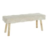 Stol DKD Home Decor Hvid Natur Tr 120 x 50 x 40 cm #9