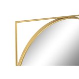 Vgspejl DKD Home Decor Gylden Metal Spejl Moderne 120 x 2 x 120 cm #5