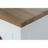 mbler DKD Home Decor Hvid Brun Akacie Mangotr 125 x 40 x 50 cm #2