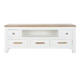 mbler DKD Home Decor Hvid Brun Akacie Mangotr 125 x 40 x 50 cm #5